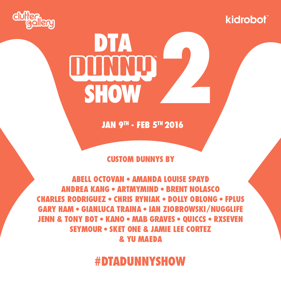Kidrobot and Clutter Magazine Announce 2nd Annual DTA Dunny Show